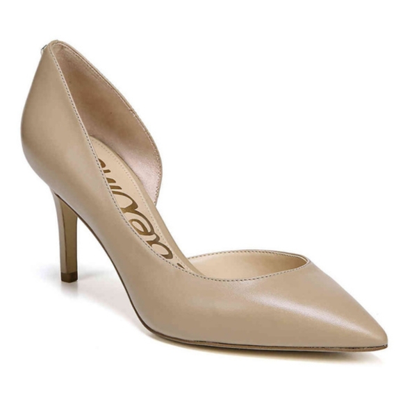 Sam Edelman Shoes - Sam Edelman Nude Leather Teresa Pump Size 8
